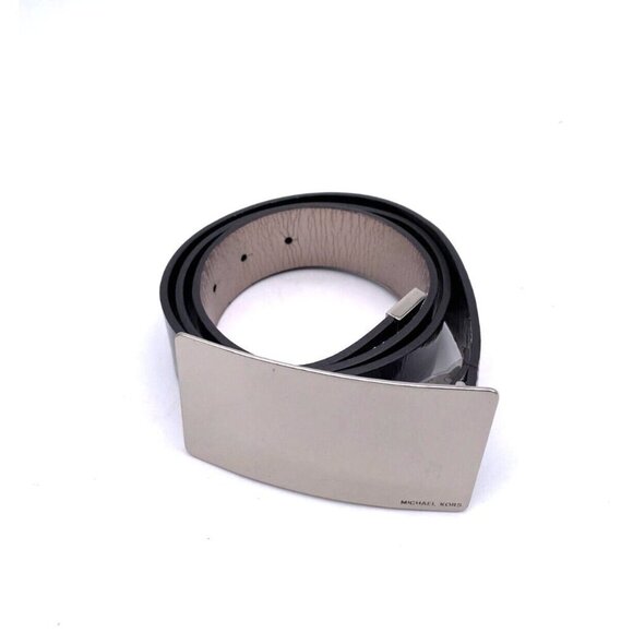 Michael Kors Genuine Leather Silver Buckle Belt Women\'s Size Large Purple main image 6
